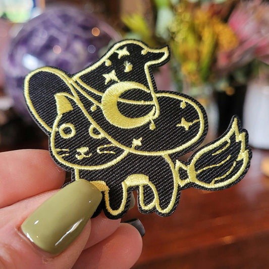Celestial Kitty Iron-On Patch - JOURNEY artisan soaps & candles