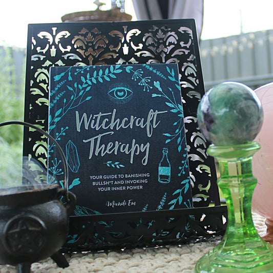 Witchcraft Therapy
Your Guide to Banishing Bullsh*t and Invoking Your Inner Power, Mandi Em - JOURNEY artisan soaps & candles
