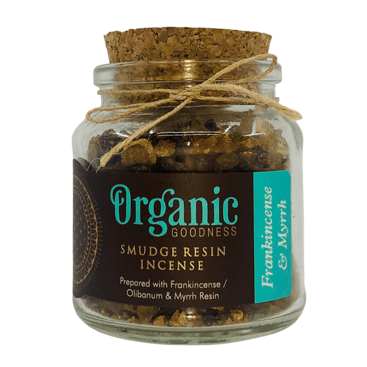Organic Goodness Smudge Resin Incense – Frankincense & Myrhh - JOURNEY artisan soaps & candles