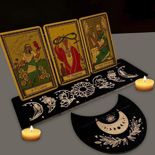 Lunar Blooms Card Tarot Card Holder / Display Stands, Set of 2 - JOURNEY artisan soaps & candles